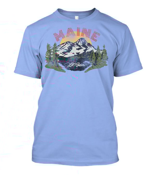 MAINE LL BEAN Mountain Landscape T-Shirt