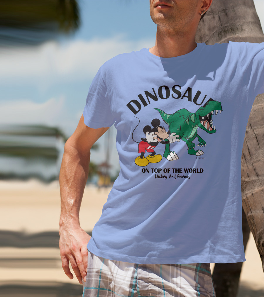 DINOSAUR On Top Of The World Mickey And Friends T-Shirt