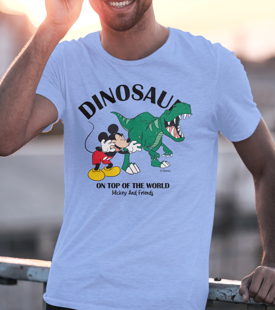 DINOSAUR On Top Of The World Mickey And Friends T-Shirt