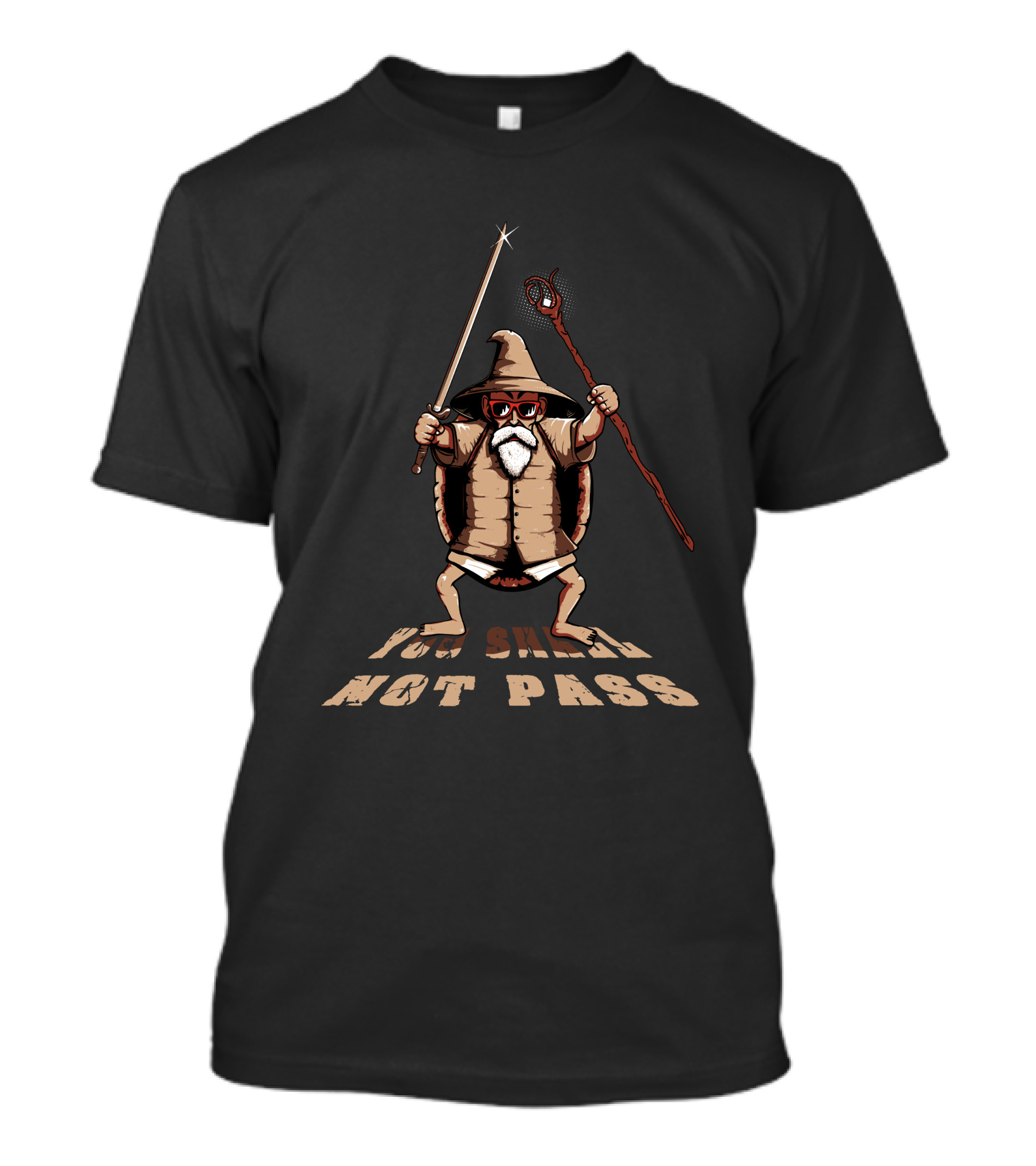 You Shall Not Pass Funny Kame-Sen'nin Mashup T-Shirt