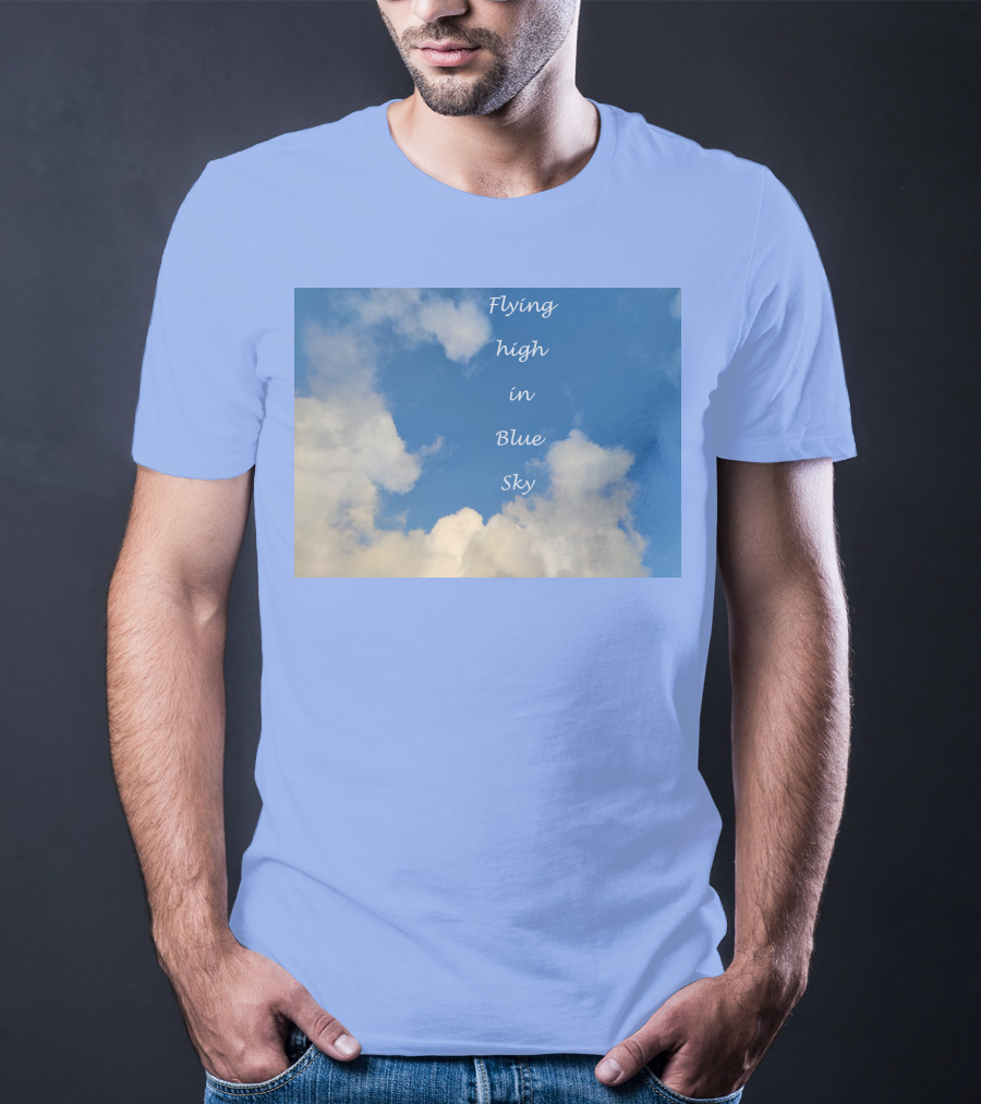 Flying High In Blue Sky Clouds T-Shirt