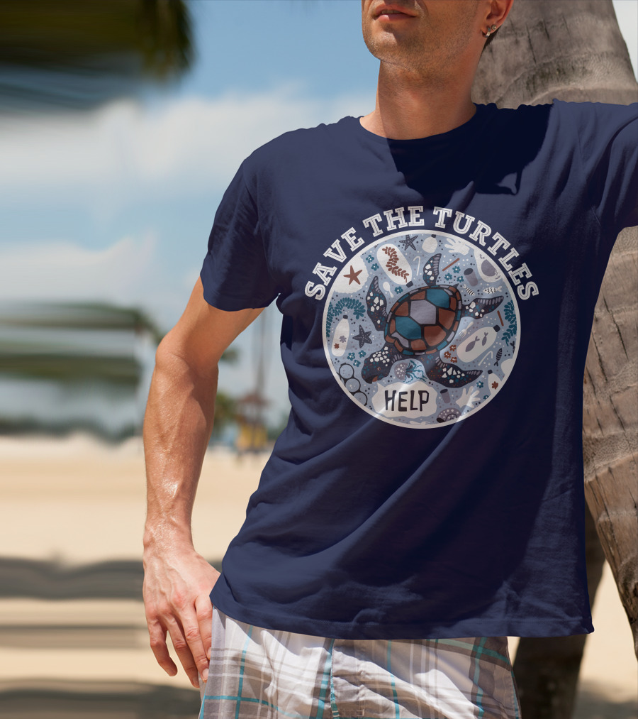 Save The Turtles Help Ocean Animal Rescue Campaign T-Shirt