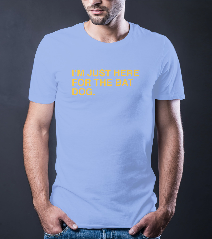 Pelican Baseball I'm Just Here For The Bat Dog T-Shirt