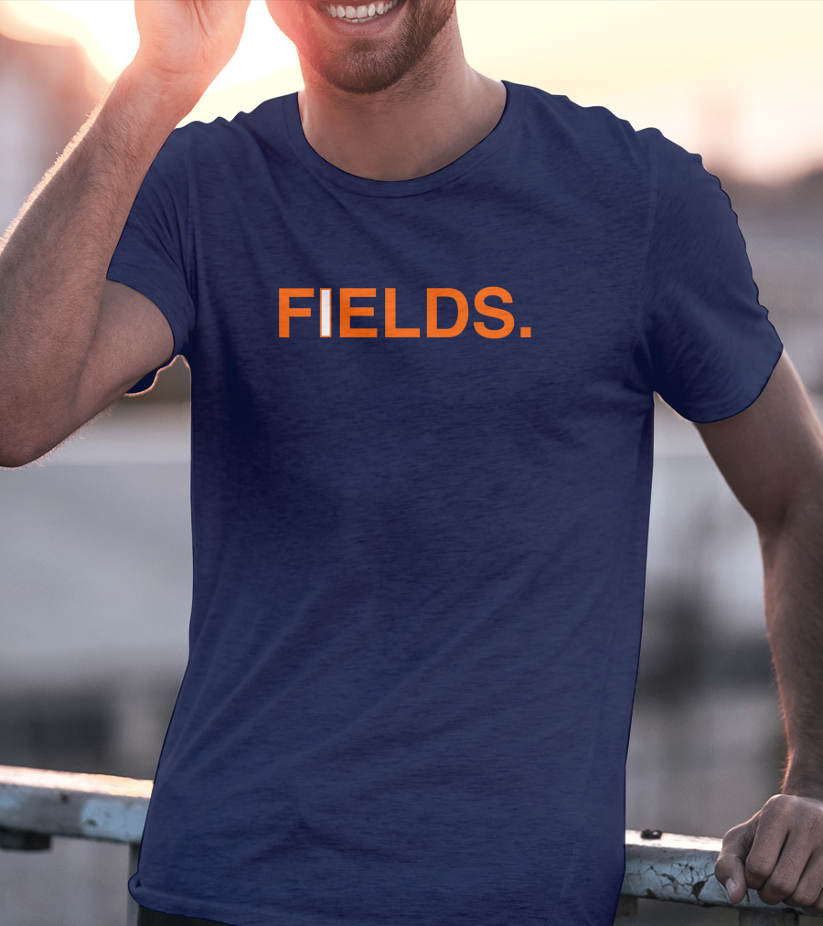 FIELDS Obvious Fields Bold Text Navy Blue T-Shirt