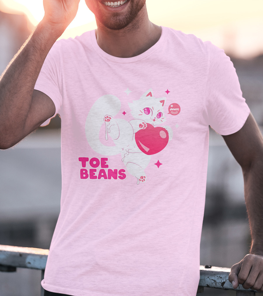 Toe Beans Juicy Cat Candy Heart Kawaii T-Shirt