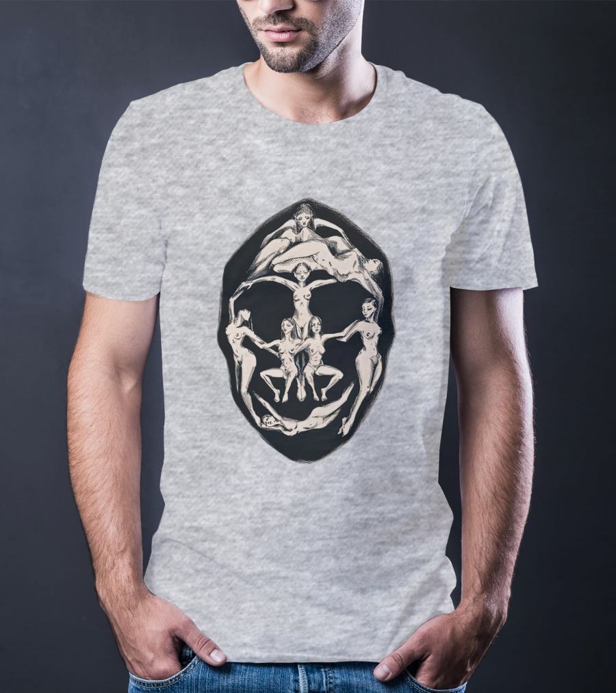 Girl Plastic Art Store Merch Dali Recreation Men's Heavyweight Surrealist Face T-Shirt