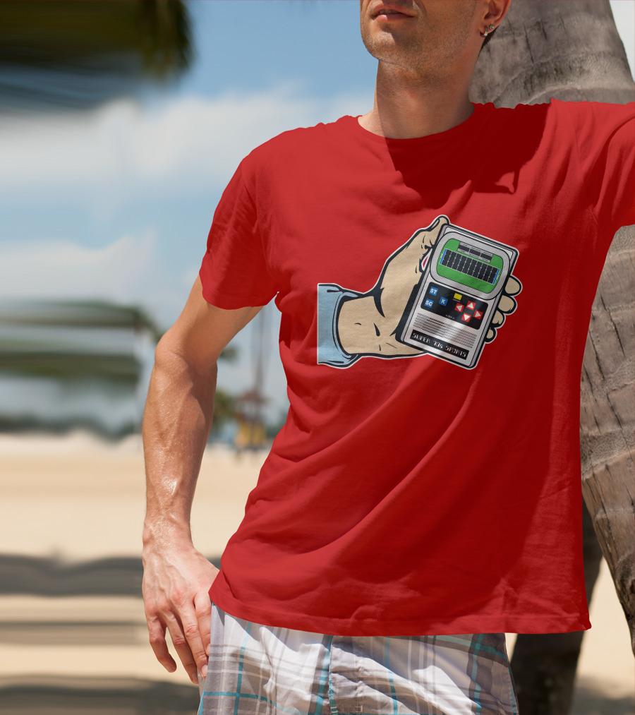 Super 70s Sports Handheld Electronic Football Vintage Style Retro Gaming Nostalgia T-Shirt