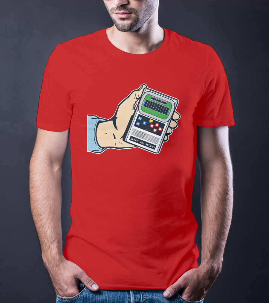 Super 70s Sports Handheld Electronic Football Vintage Style Retro Gaming Nostalgia T-Shirt