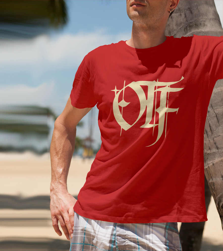 Otf Gear Store Merch Otf Script Red Bold Typography T-Shirt