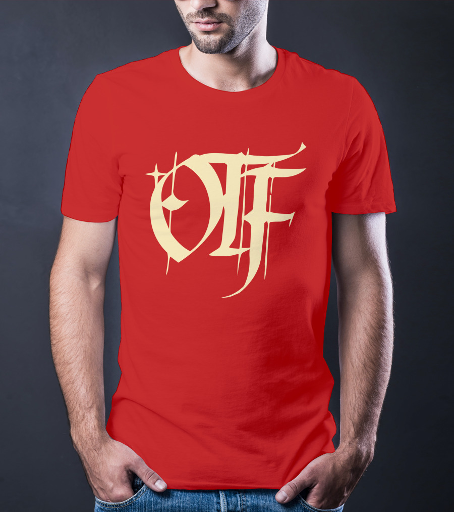 Otf Gear Store Merch Otf Script Red Bold Typography T-Shirt