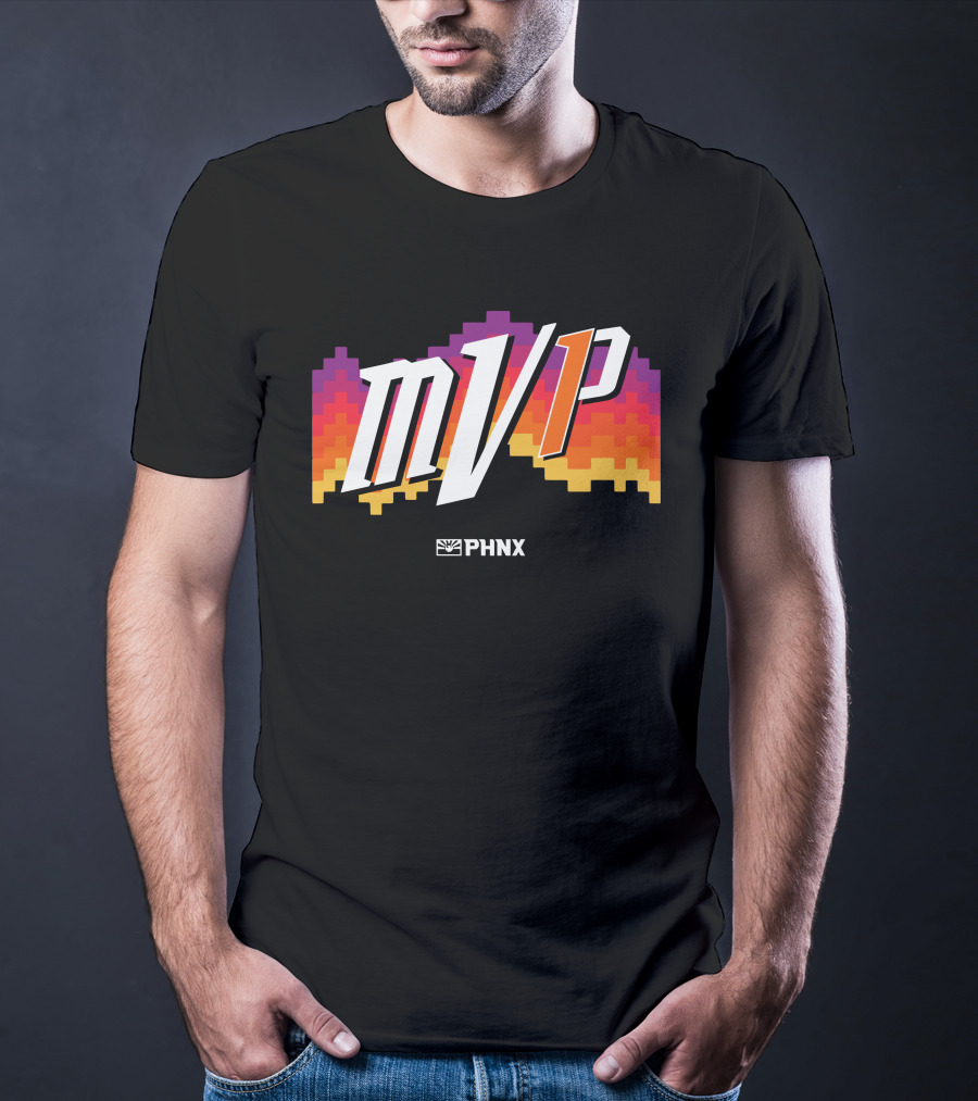 PHNX Locker Store Merchandise MVP 1 Devin Booker Pixel Sunset T-Shirt