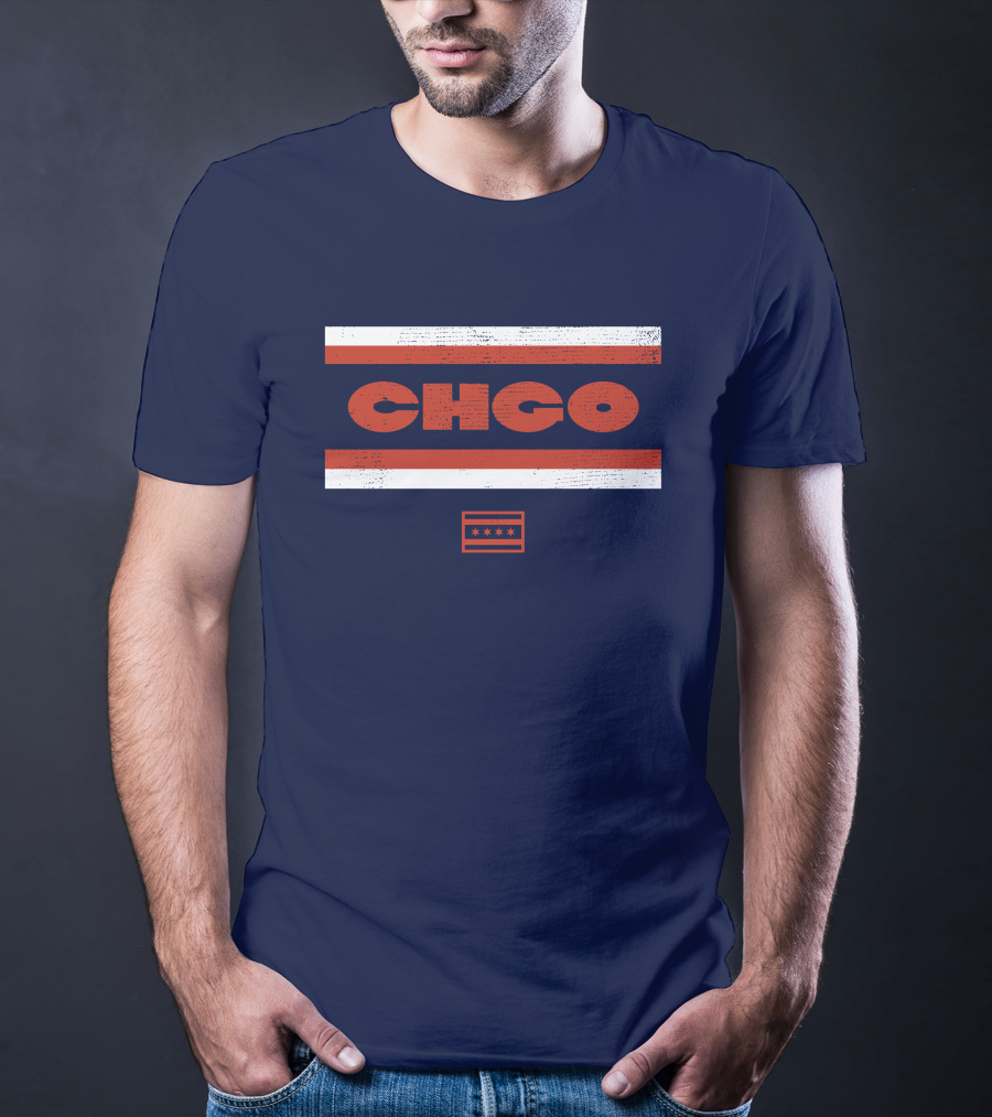 Chgo Locker Merch Chgo Midway Retro Stripe T-Shirt