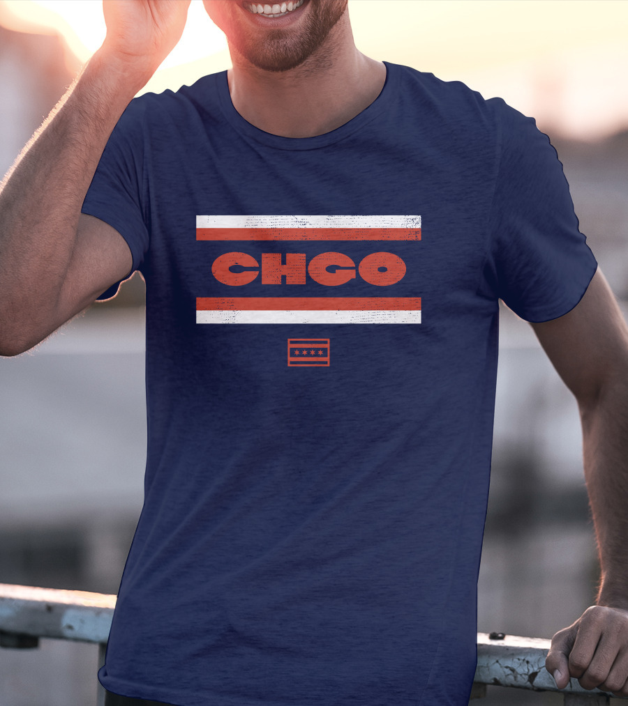 Chgo Locker Merch Chgo Midway Retro Stripe T-Shirt