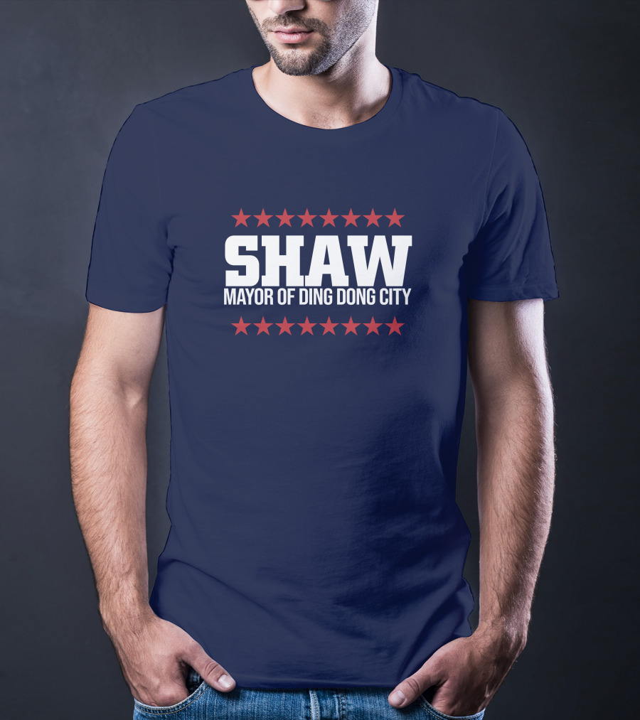 SHAW Mayor Of Ding Dong City Red Stars T-Shirt