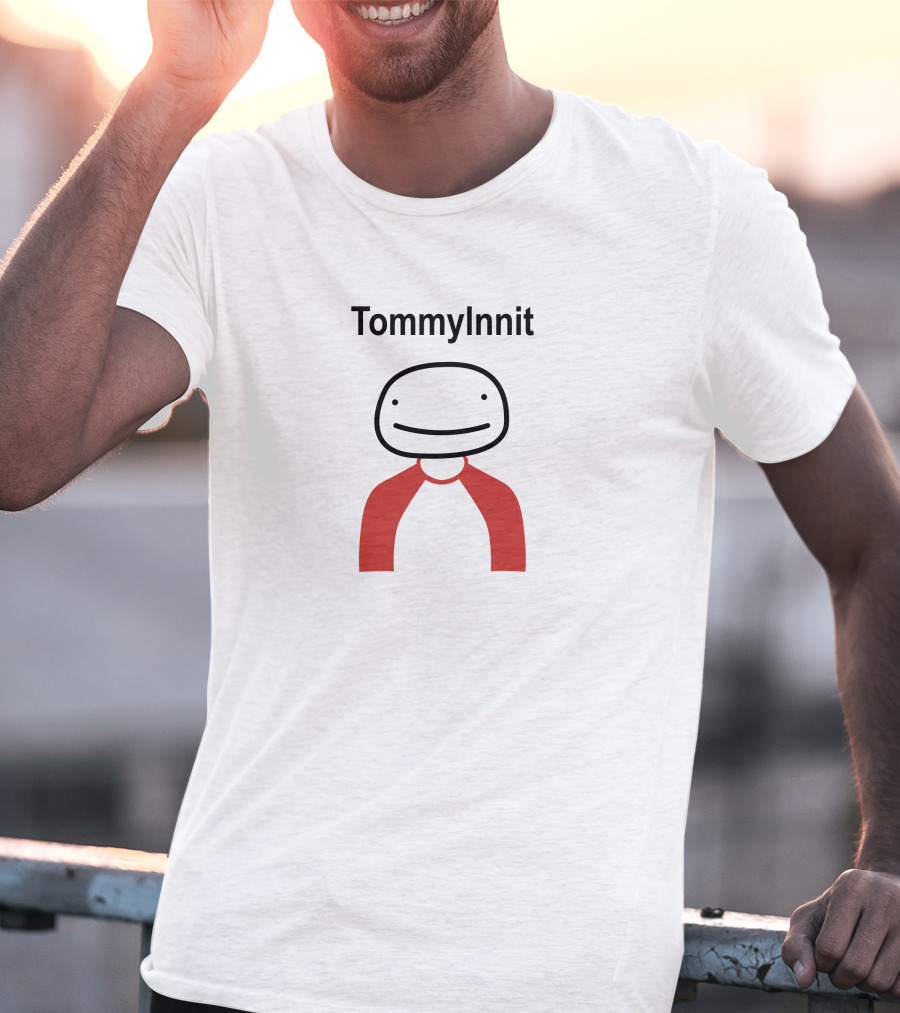TommyInnit Simple Cartoon Character With Red T-Shirt