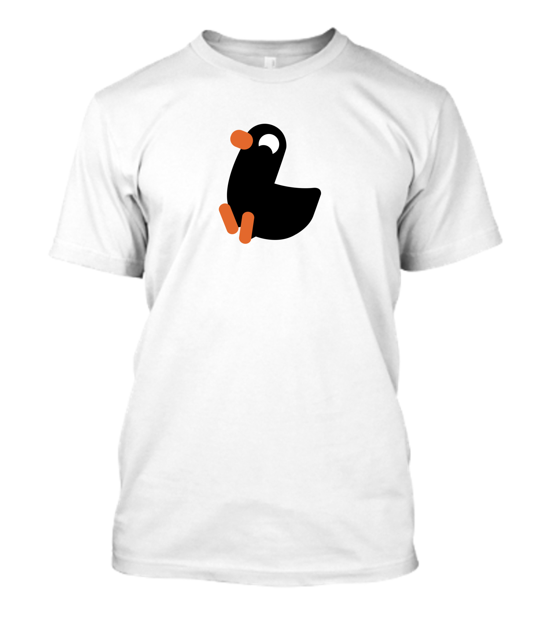 Kurzgesagt Merch Duck Iconic Black And Orange T-Shirt