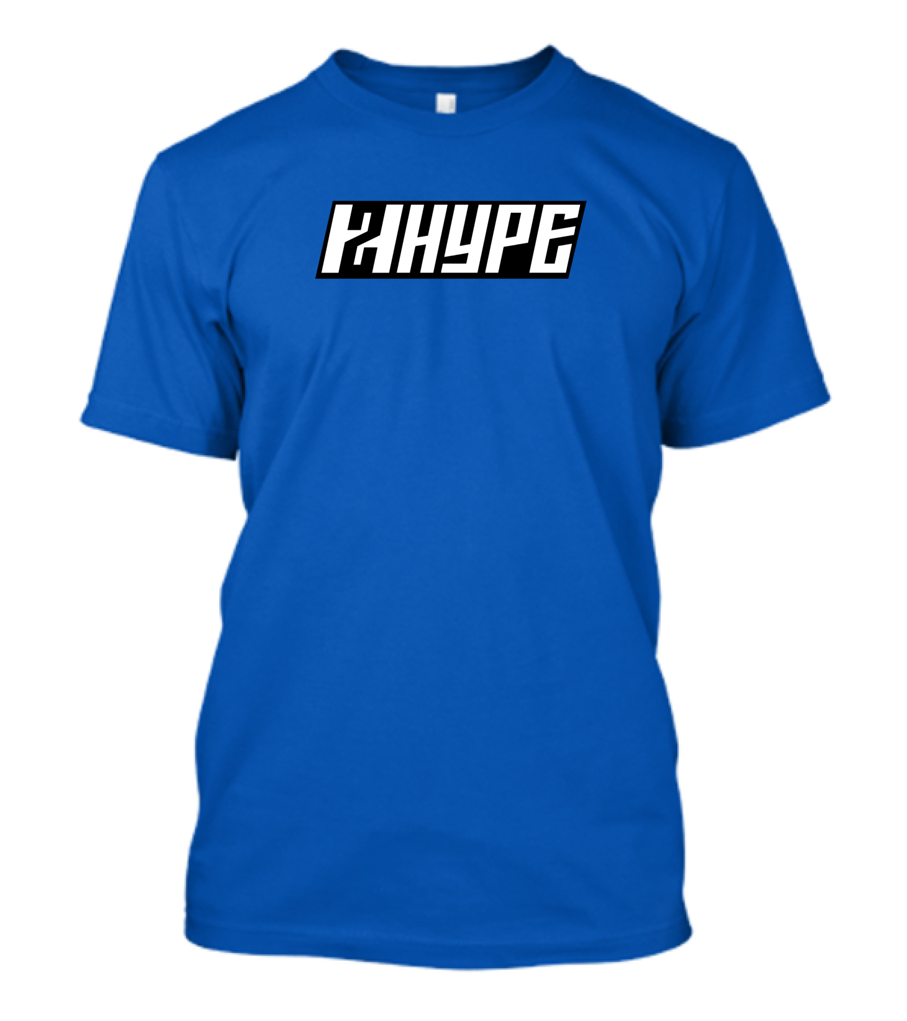 2Hype Logo 2Hype Merch Blue Background T-Shirt