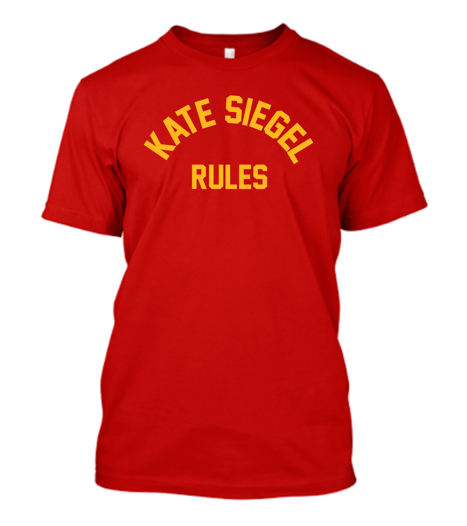 KATE SIEGEL RULES Text T-Shirt