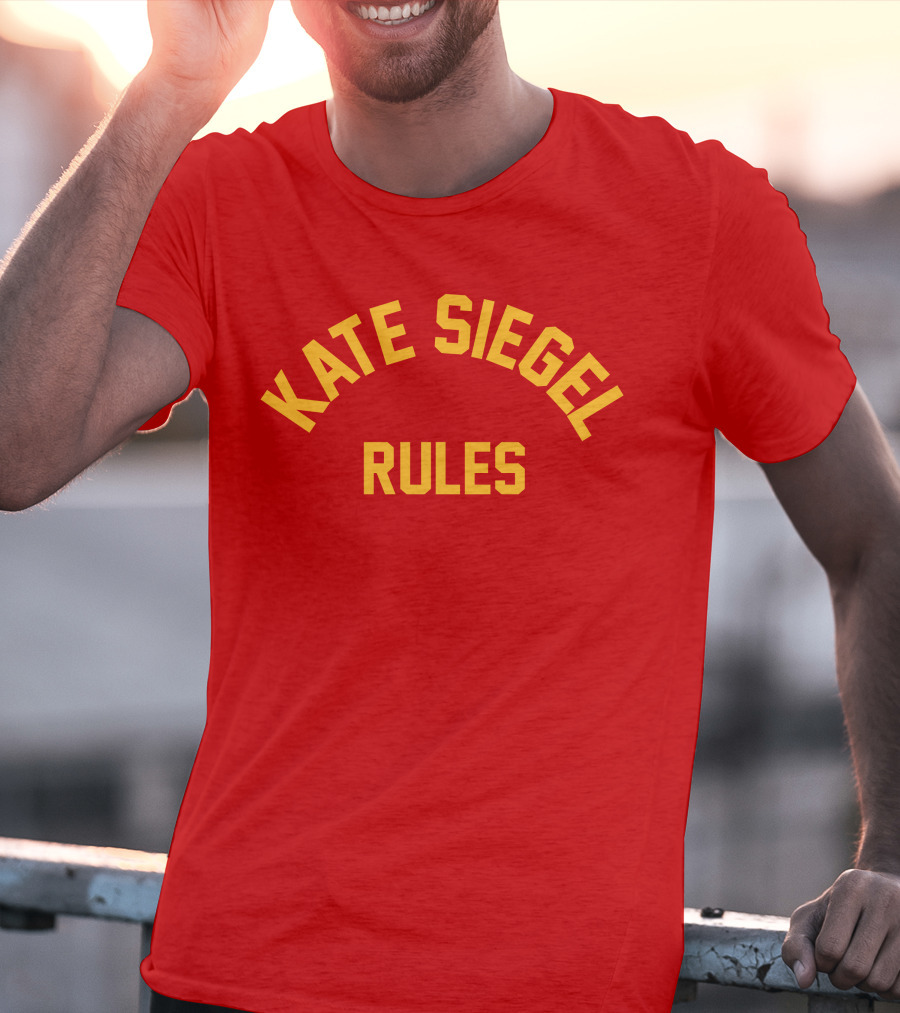 KATE SIEGEL RULES Text T-Shirt