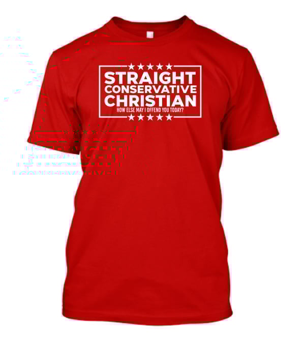 Hodgetwins Store Straight Conservative Christian How Else May I Offend You Today T-Shirt