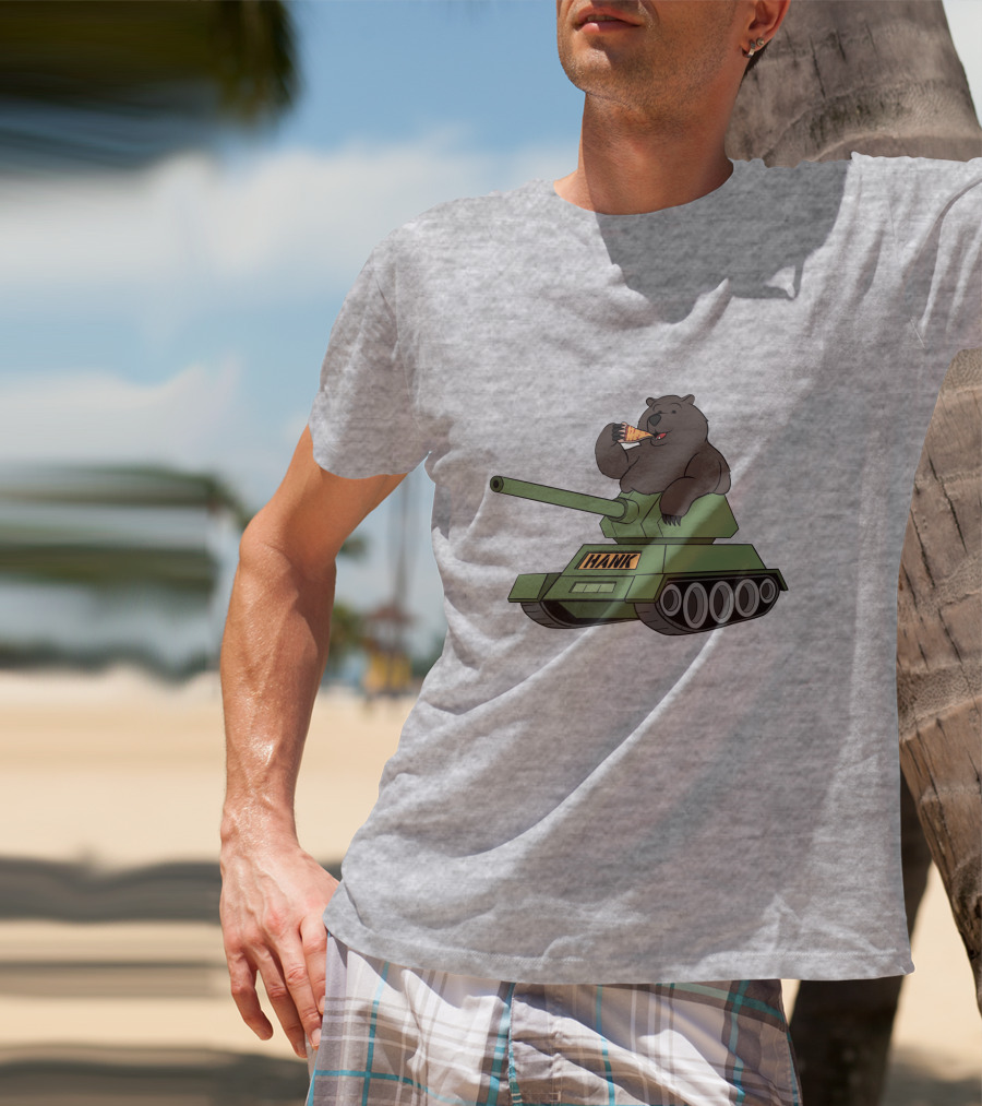 Pardon My Take Hank The Tank Bear Pizza Tank Big Cat T-Shirt