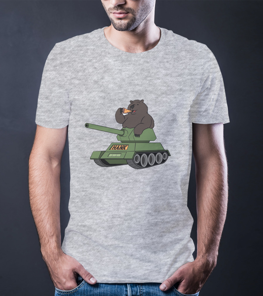 Pardon My Take Hank The Tank Bear Pizza Tank Big Cat T-Shirt