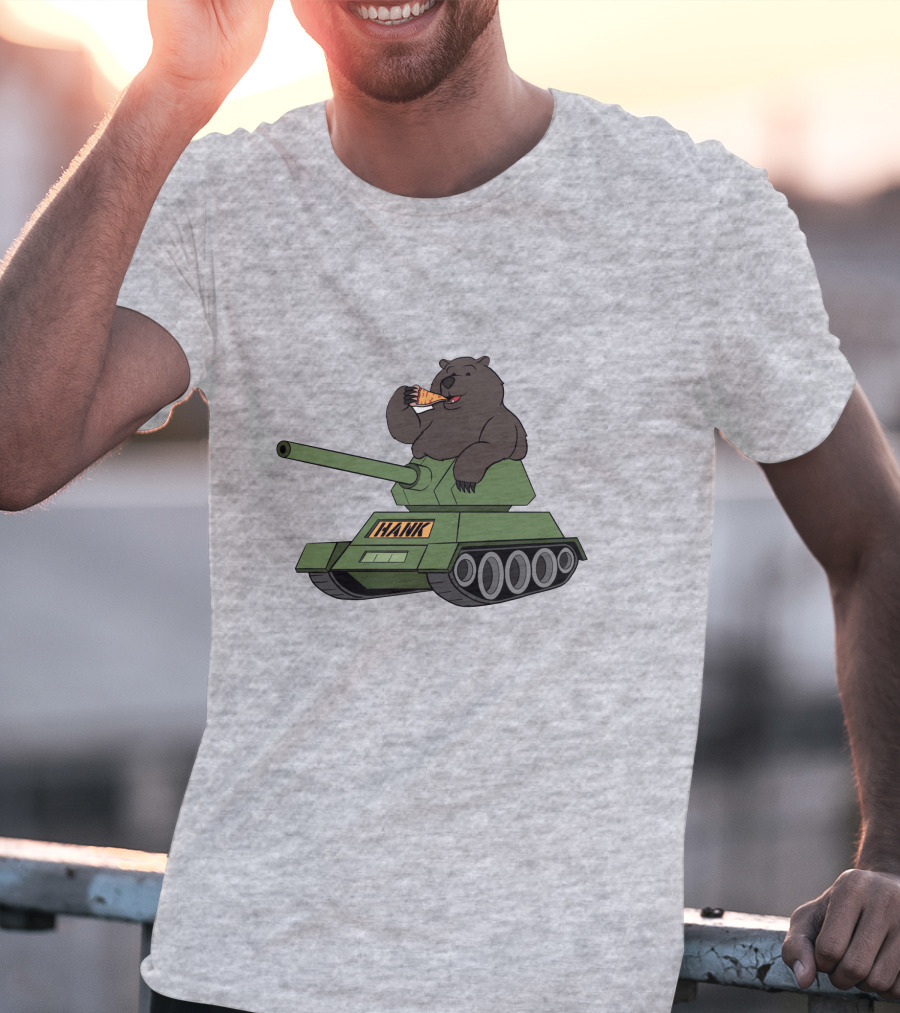 Pardon My Take Hank The Tank Bear Pizza Tank Big Cat T-Shirt