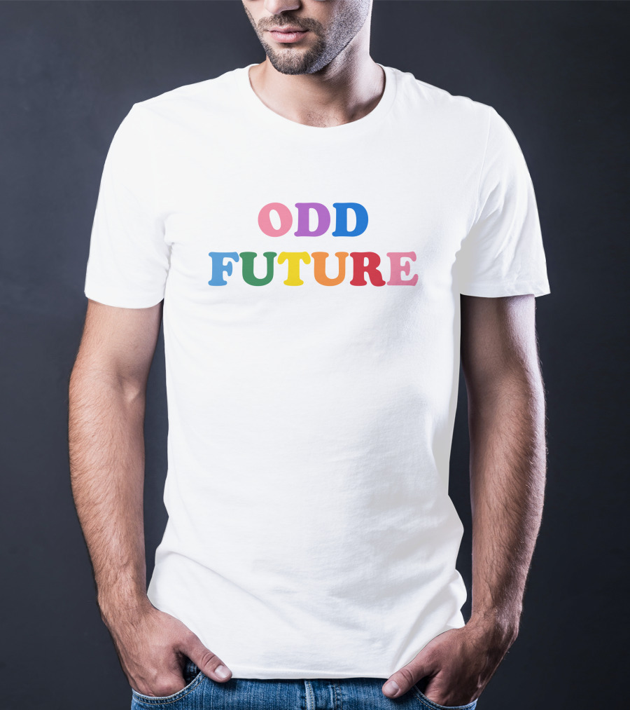 Odd Future Merch Odd Future Rainbow Logo Text Series T-Shirt