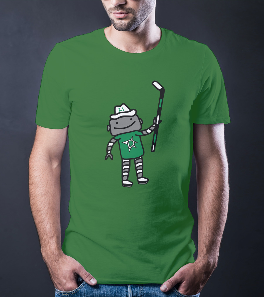 Jason Robertson Dallas Stars Texas Robo Hockey 21 T-Shirt
