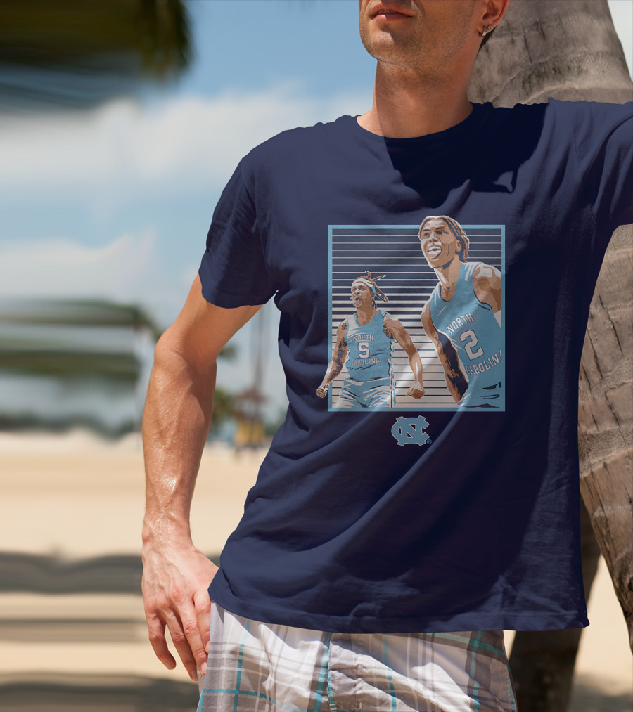 UNC Basketball Armando Bacot Caleb Love North Carolina Tar Heels T-Shirt