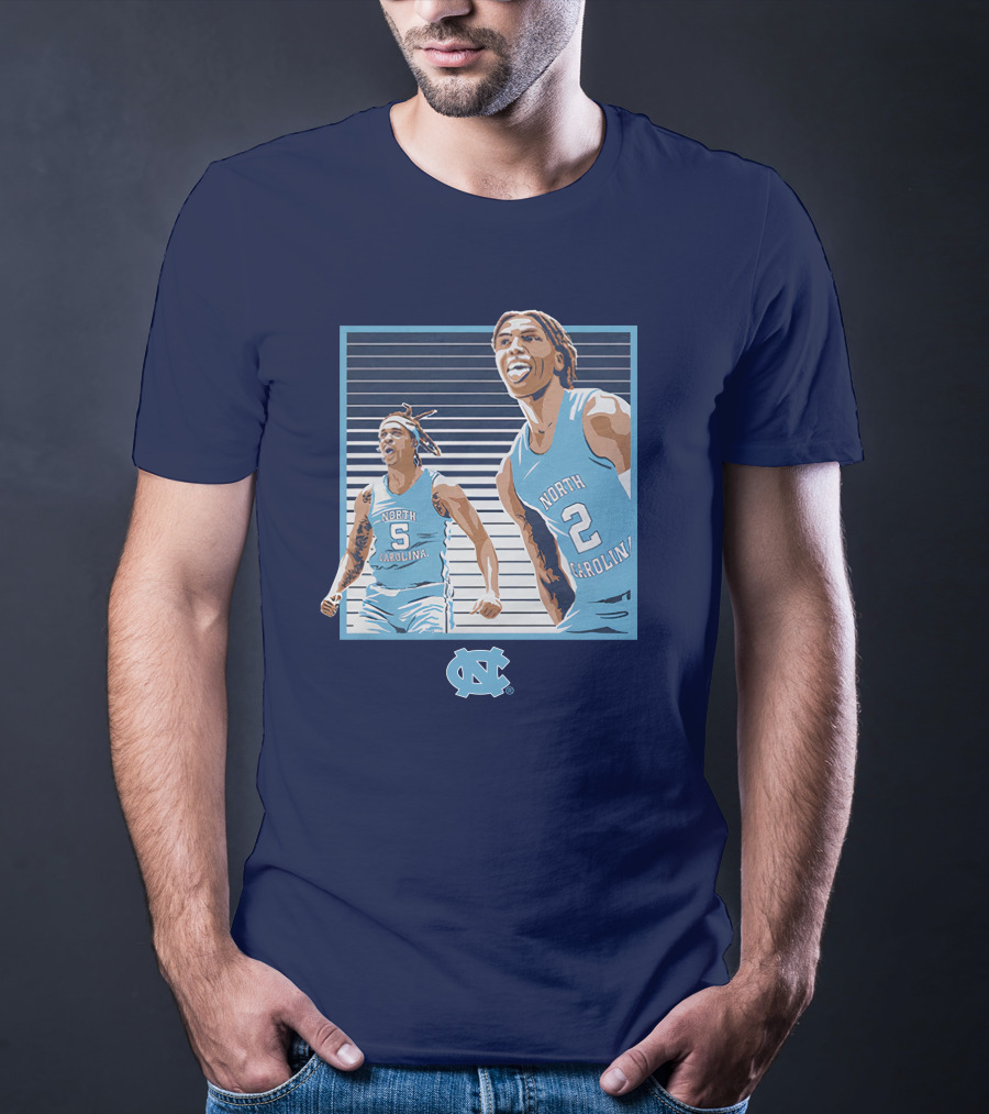 UNC Basketball Armando Bacot Caleb Love North Carolina Tar Heels T-Shirt