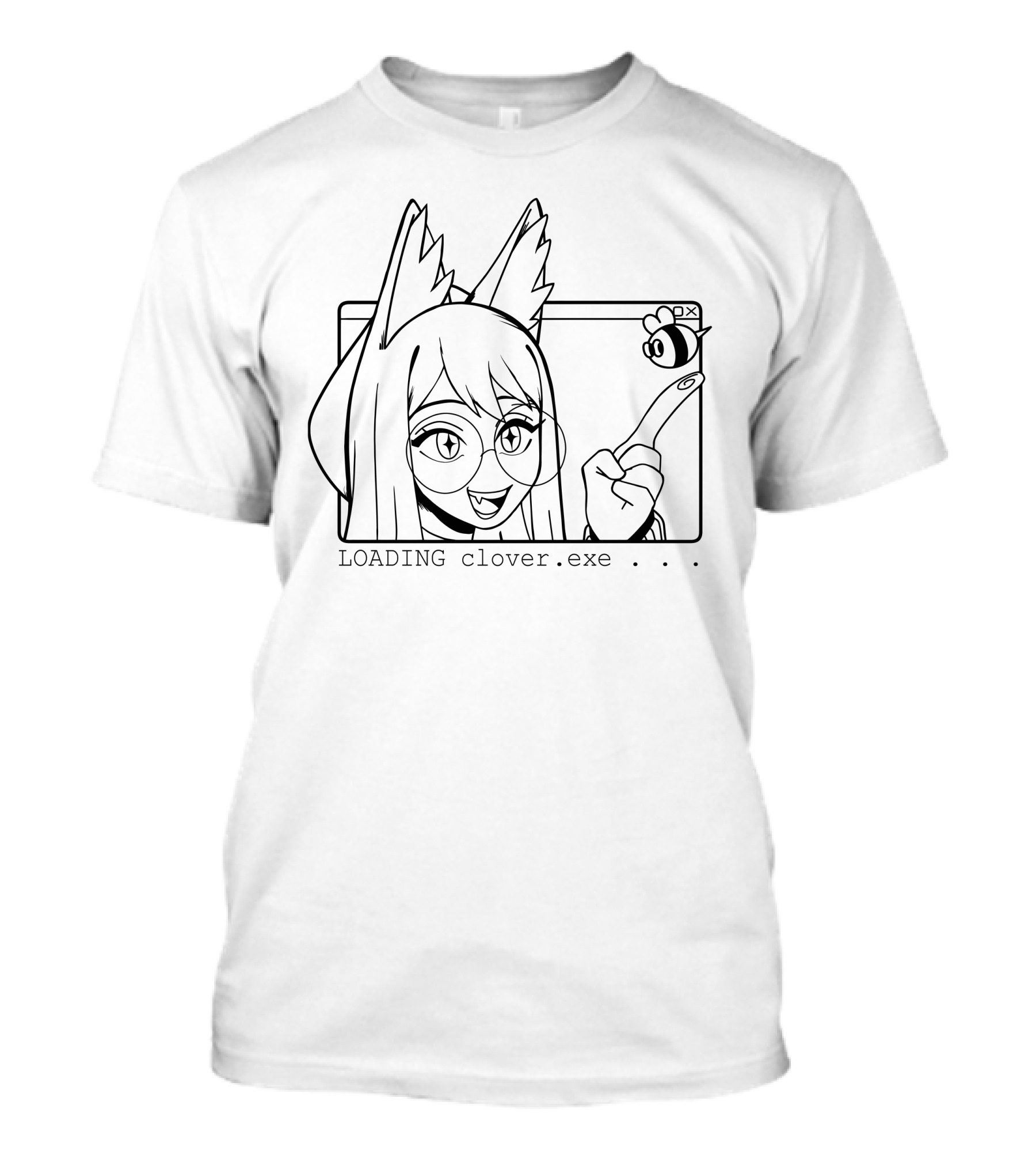 Clover Inari Merch Loading Clover.exe Barfchan T-Shirt