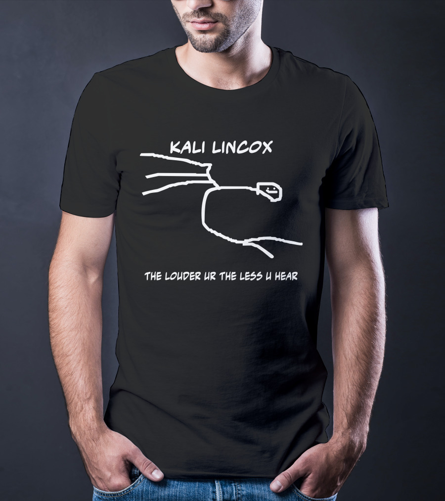 Kali Lincox The Louder Ur The Less U Hear Mike Padrick Smiley Doodle T-Shirt
