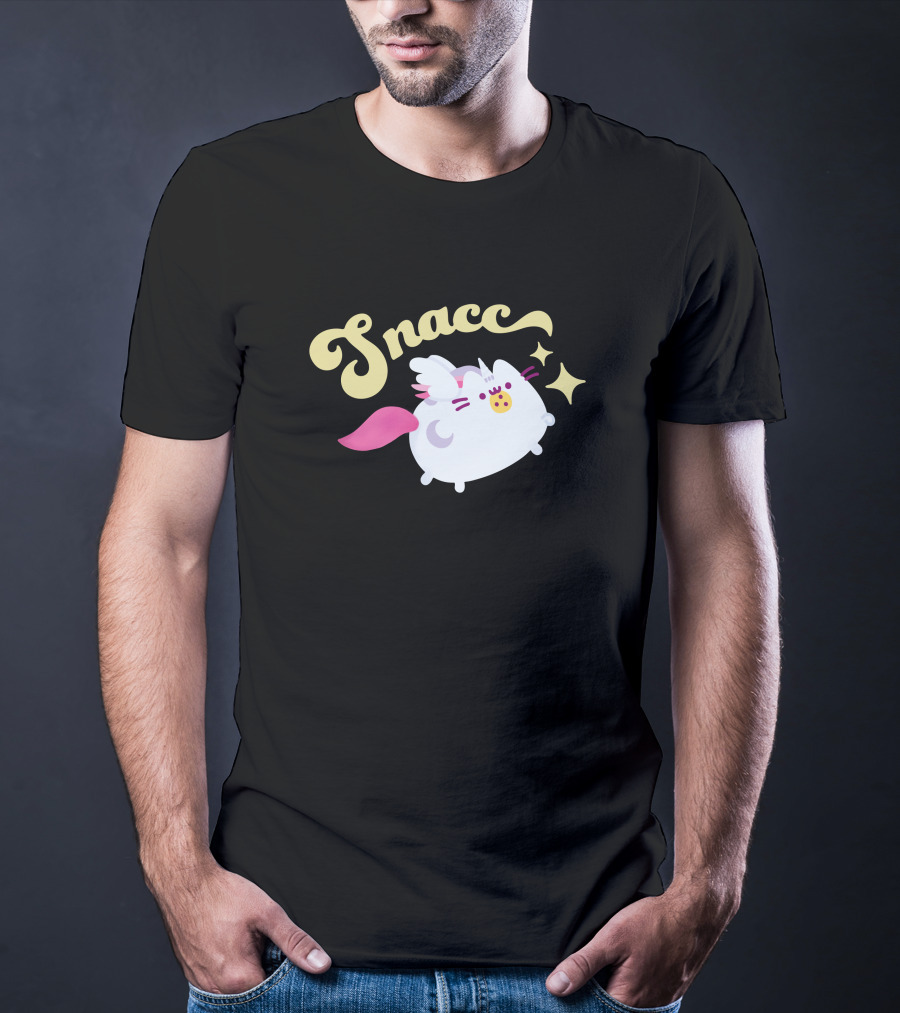 Snacc Super Pusheenicorn Pusheen The Cat With Stars And Wings T-Shirt