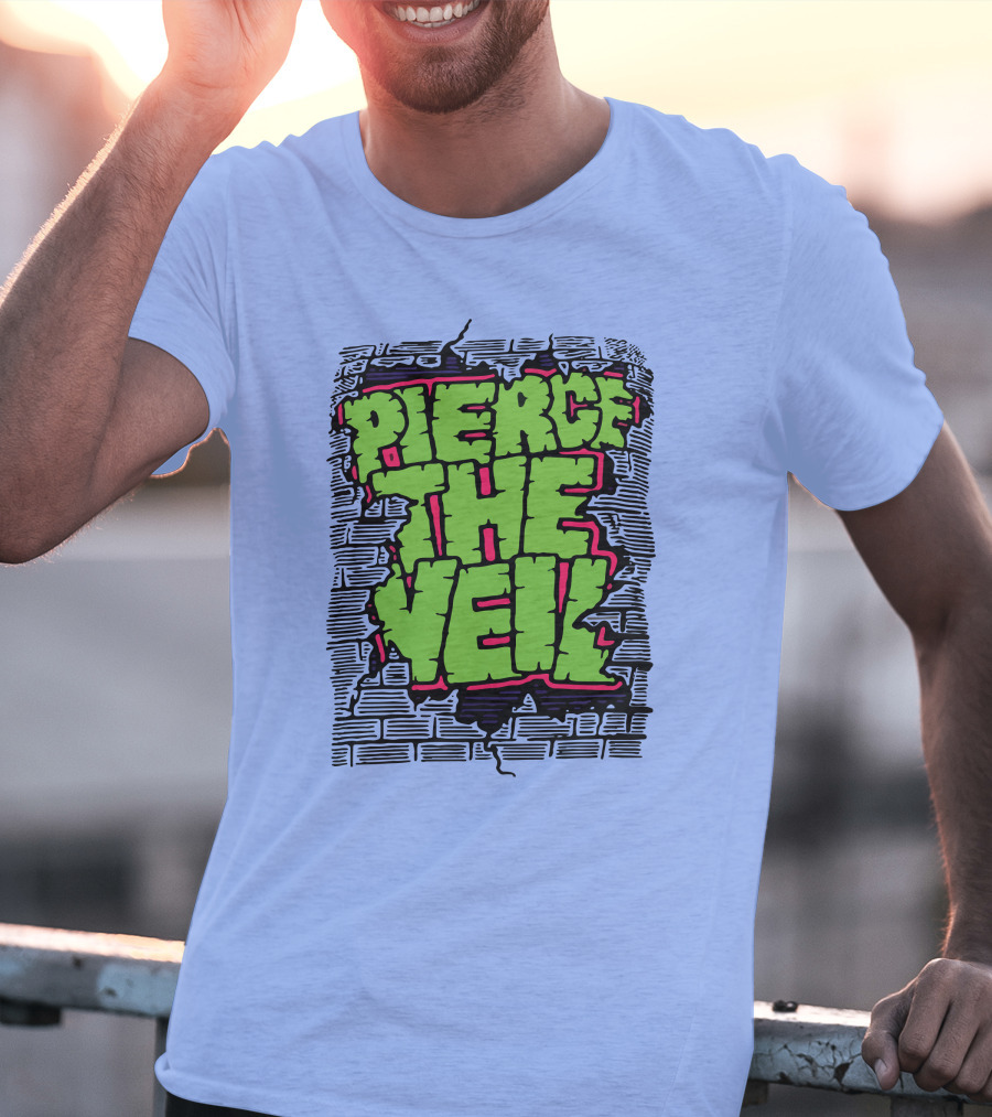 Pierce The Veil Freakish Beast Brick Wall T-Shirt