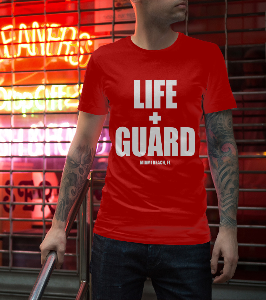Lifeguard Miami Beach FL Thomas Sanders T-Shirt