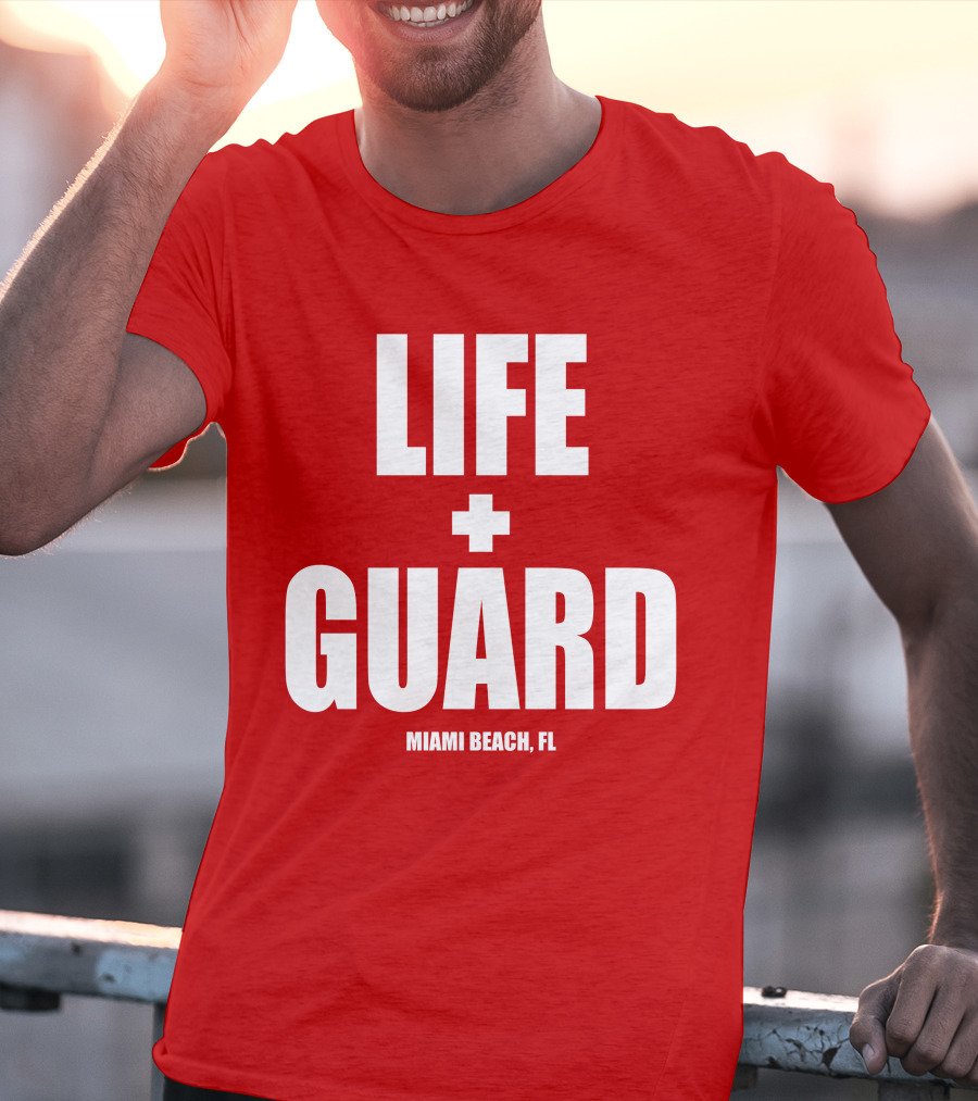 Lifeguard Miami Beach FL Thomas Sanders T-Shirt