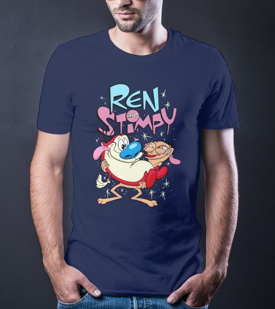 Ren And Stimpy Cartoon Nickelodeon Rugrat T-Shirt