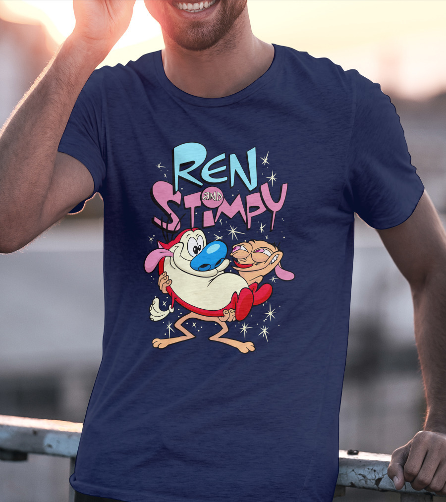 Ren And Stimpy Cartoon Nickelodeon Rugrat T-Shirt