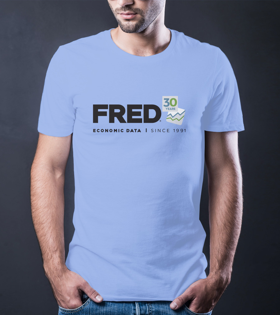 FRED Economic Data 30 Years Since 1991 T-Shirt