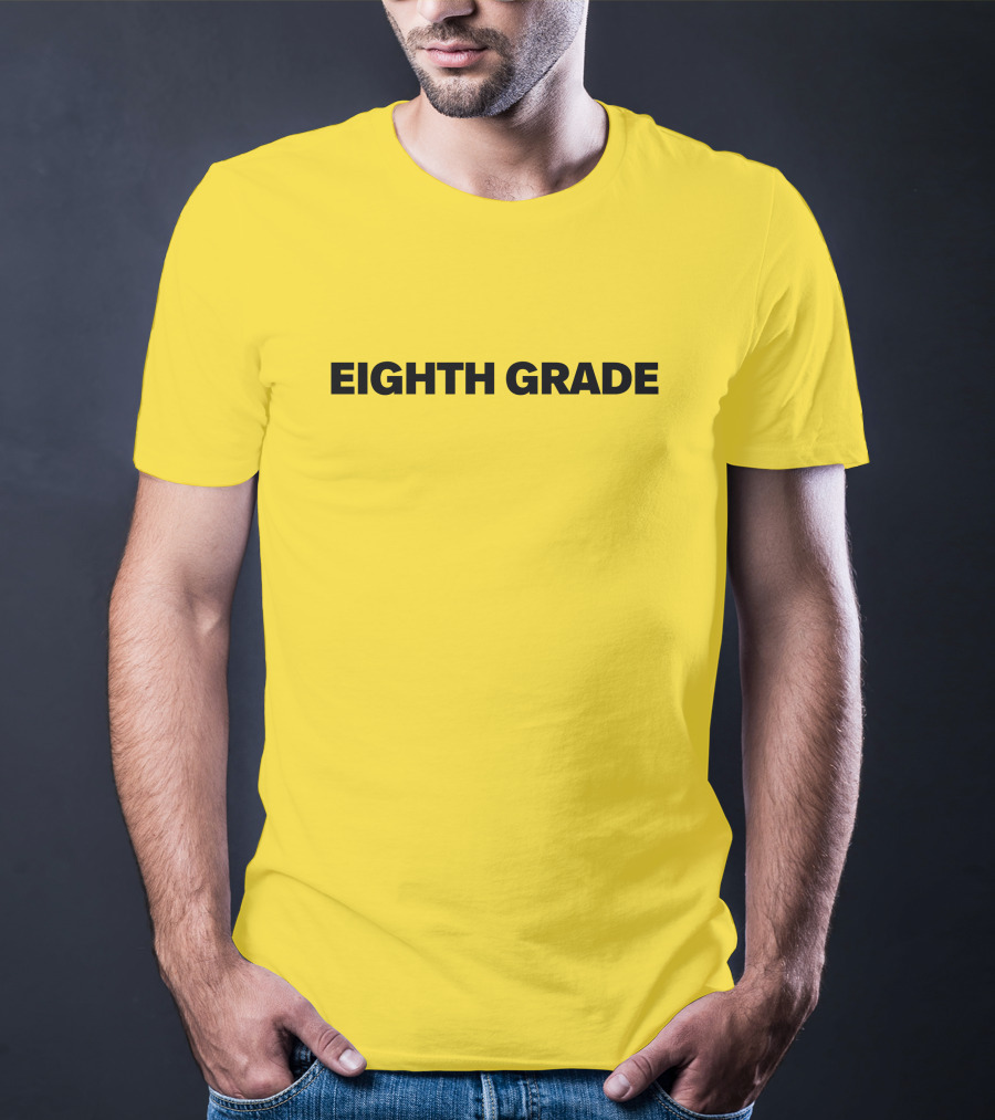 Eighth Grade Movie By Bo Burnham Yellow Background T-Shirt
