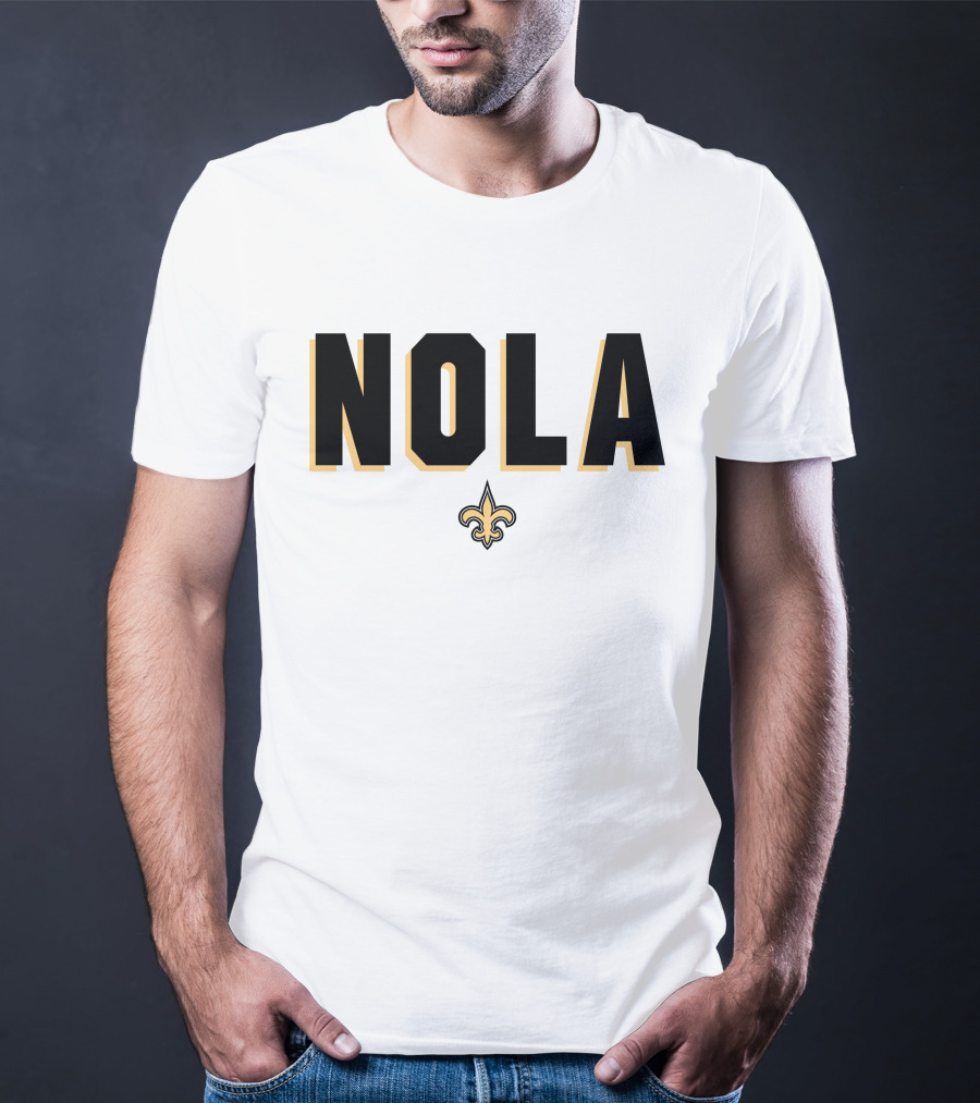 New Orleans Saints NOLA Fleur-de-Lis Verizon Alvin Kamara T-Shirt