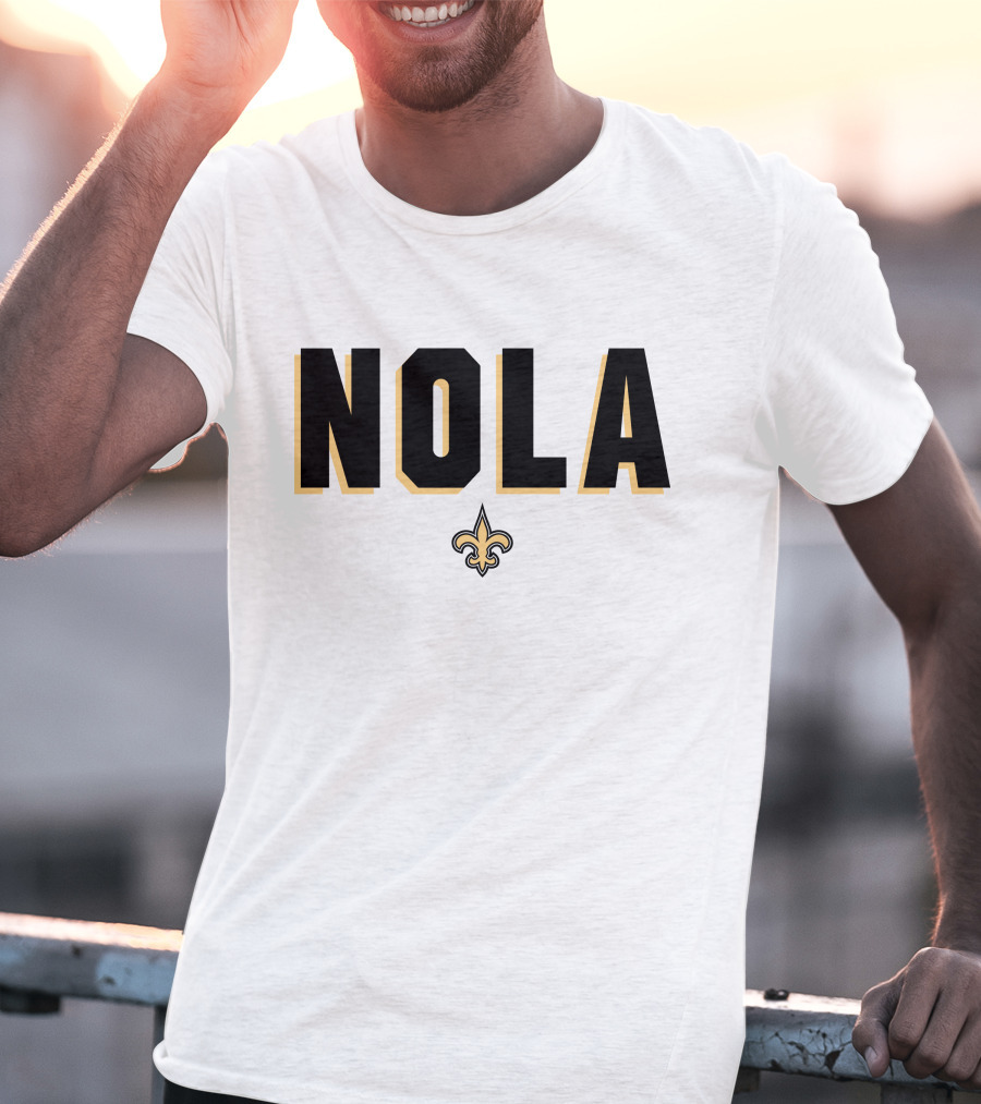 New Orleans Saints NOLA Fleur-de-Lis Verizon Alvin Kamara T-Shirt