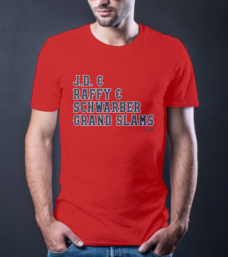 J.D. And Raffy And Schwarber Grand Slams Red Sox Merch T-Shirt
