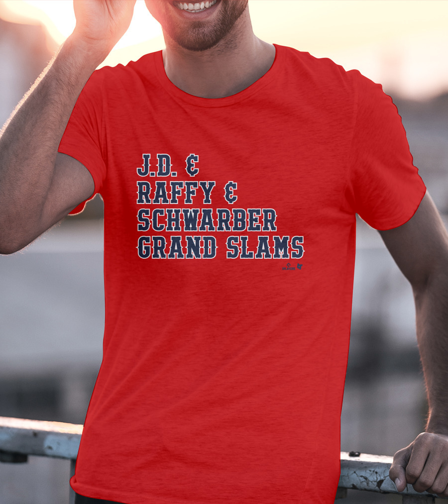 J.D. And Raffy And Schwarber Grand Slams Red Sox Merch T-Shirt