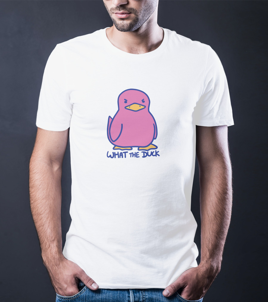 Sodapoppin Merch What The Duck Angry Pink Duck T-Shirt