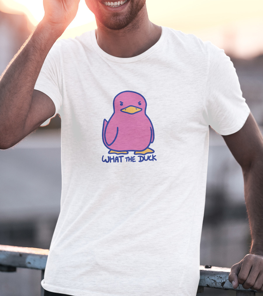 Sodapoppin Merch What The Duck Angry Pink Duck T-Shirt