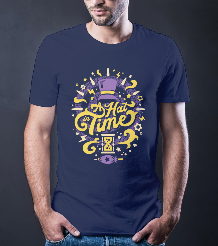 A Hat In Time Fangamer Merch Purple And Yellow Design With Hat And Hourglass T-Shirt