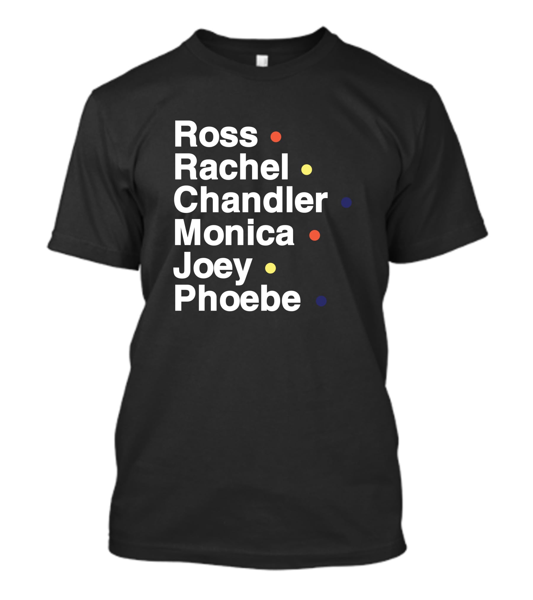 Ross Rachel Chandler Monica Joey Phoebe BR Football F.R.I.E.N.D.S T-Shirt
