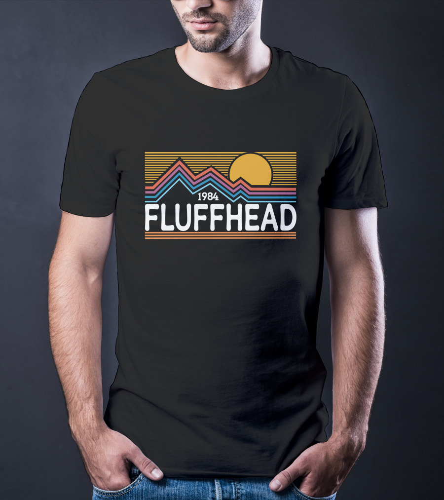 1984 Fluffhead Phish Design With Sun And Mountain Stripes T-Shirt